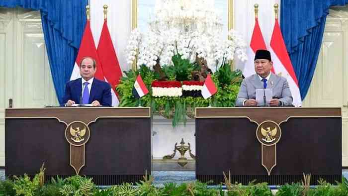Prabowo dan El-Sisi Kompak Kecam Tindakan Israel terhadap Palestina, Indonesia-Mesir Perkuat Kerja Sama