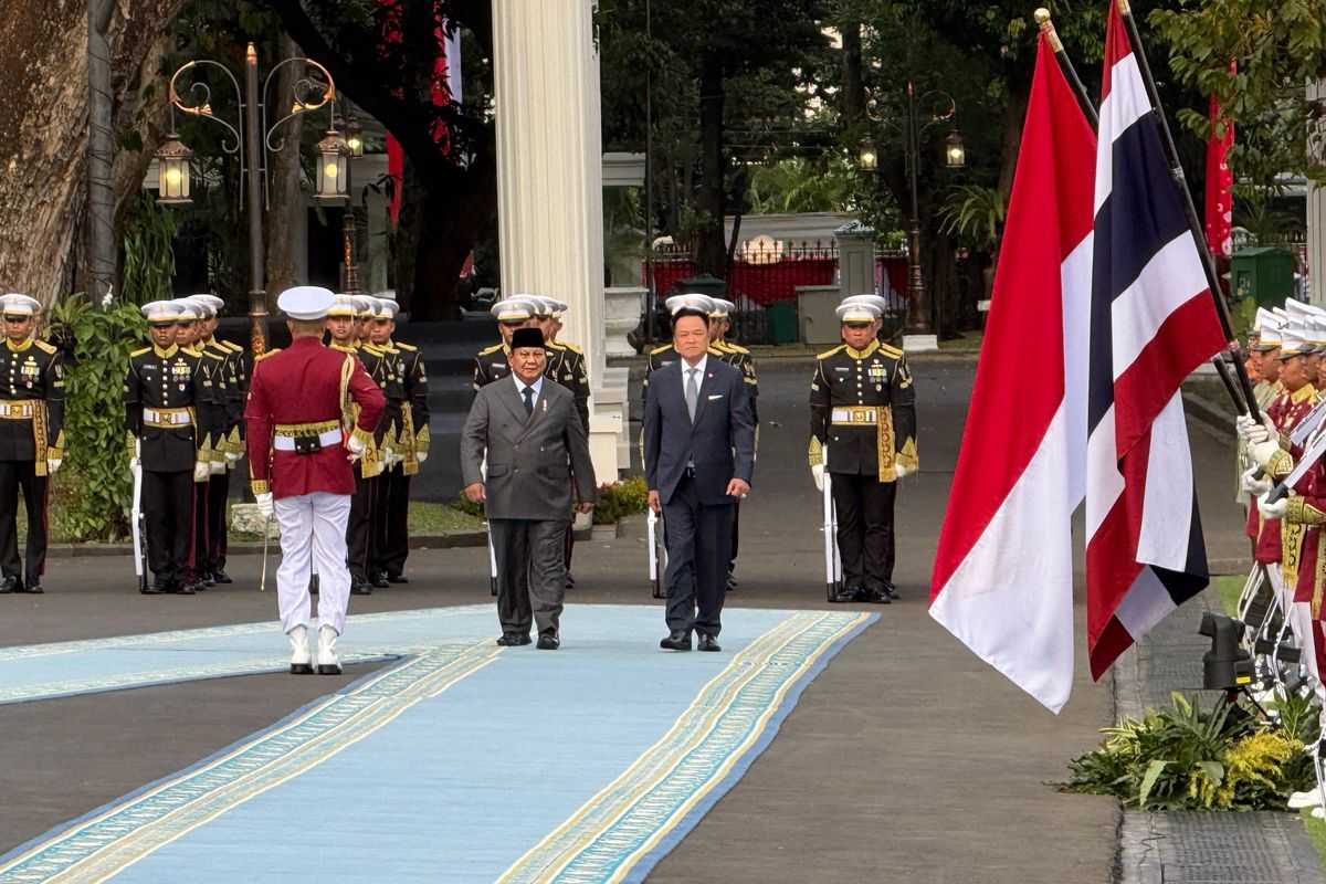 PM Thailand Anutin Charnvirakul Bertemu Prabowo di Istana Merdeka, Disambut Tari Jaipong dan Upacara Kenegaraan