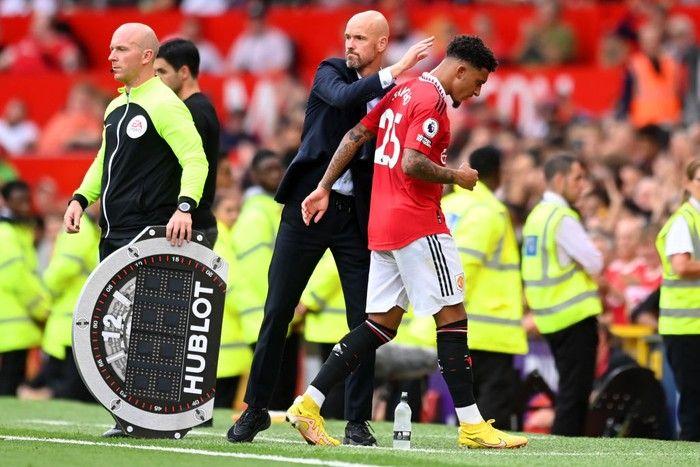 Tension di Manchester United: Erik ten Hag dan Jadon Sancho Berselisih Paham